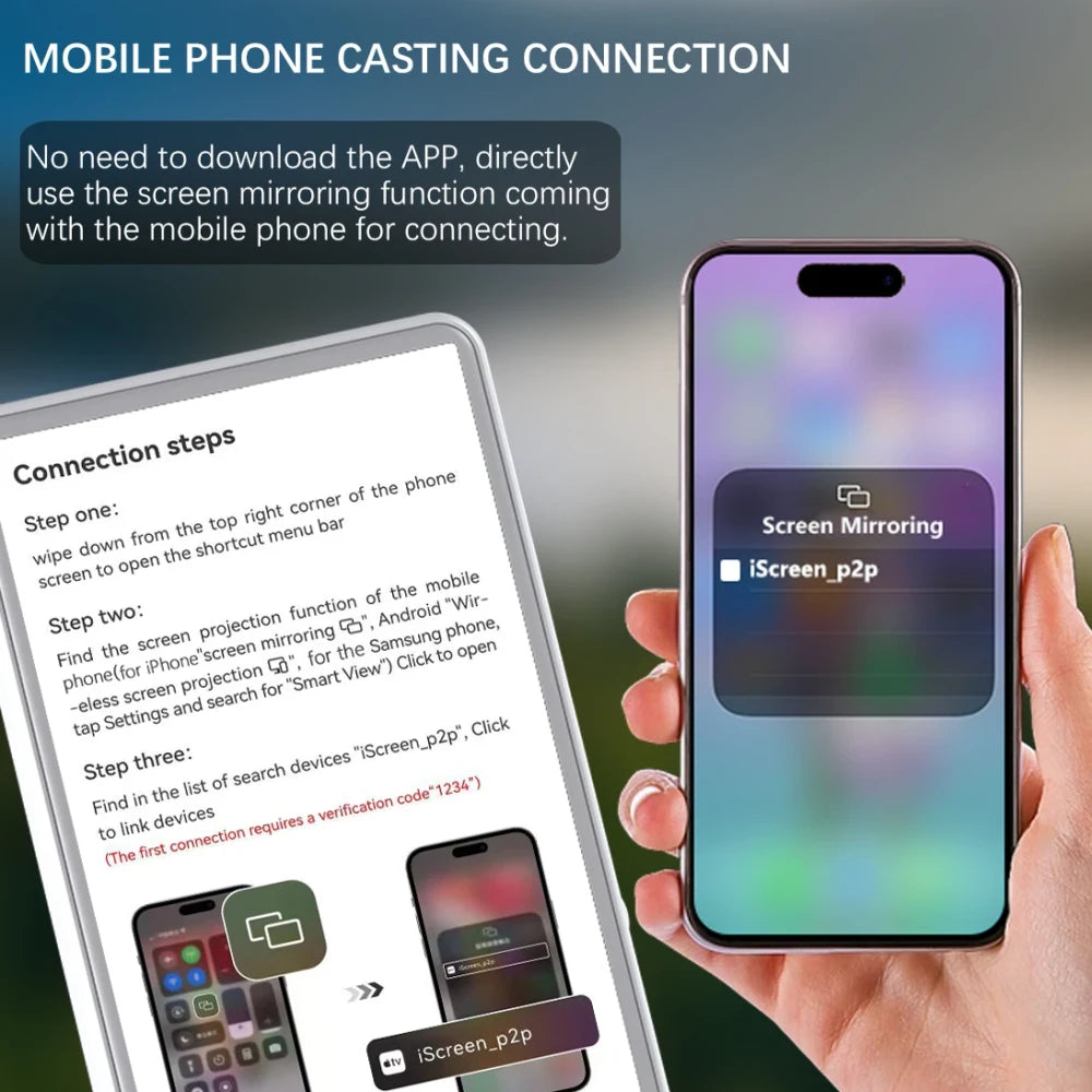 Magnetic Phone Vlog Selfie Monitor Screen