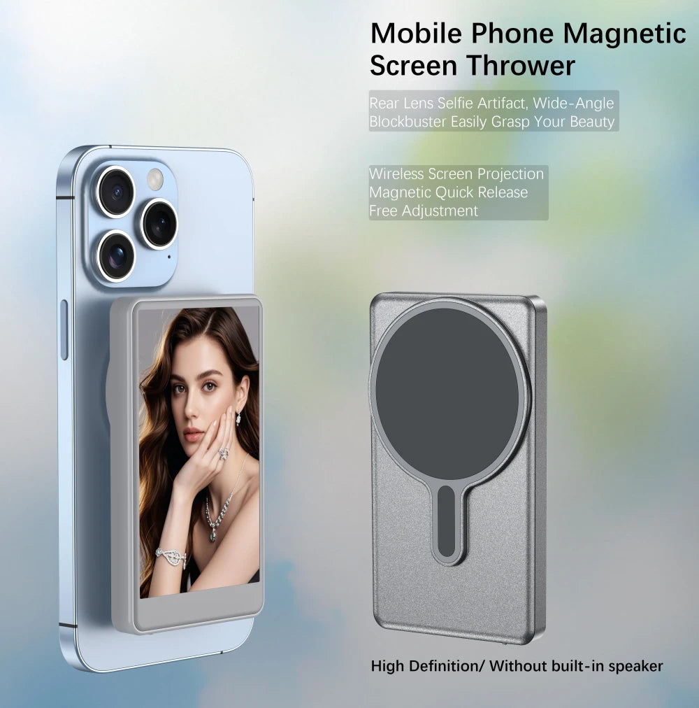 Magnetic Phone Vlog Selfie Monitor Screen